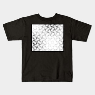 Decorative Black and White Pattern Kids T-Shirt